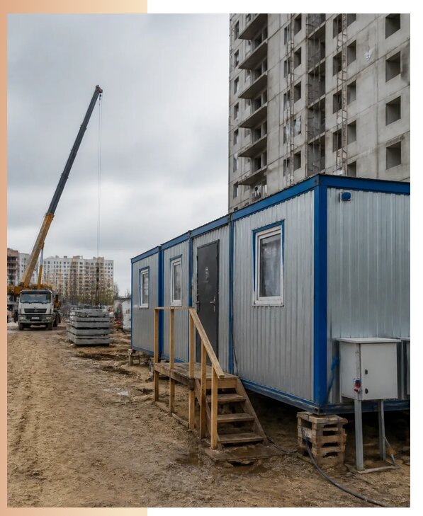 Аренда строительных вагончиков для рабочих в Кизилюрте